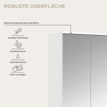 Garderoben-Set >Projekt X< in weiß / weiß hochglanz - 232x191x37cm (BxHxT)