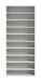 Schuhregal >Projekt X< bis 30 Schuhpaare, Weiß - 80x191x34cm (BxHxT)