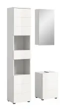 Badezimmer-Set >Vira< (3-teilig) in weiß /...