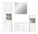 Badezimmer-Set >Vira< (4-teilig) in weiß / weiß hochglanz - 210x190x34cm (BxHxT)