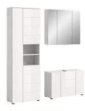 Badezimmer-Set >Vira< (3-teilig) in weiß /...