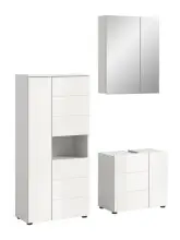 Badezimmer-Set >Vira< (3-teilig) in weiß /...