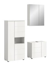 Badezimmer-Set >Vira< (3-teilig) in weiß /...