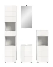 Badezimmer-Set >Vira< (4-teilig) in weiß /...