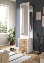 Kompaktgarderobe >Polo< 3 Schübe, weiß /...