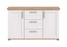 Sideboard >Verona< 2 Türen, 3 Schübe, Sibiu Lärche Dekor - 129x80x40cm (BxHxT)