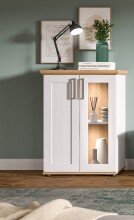 Vitrine >Verona< hängend / stehend montierbar, Sibiu Lärche Dekor - 64x88x37cm (BxHxT)
