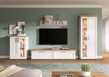 Wohnwand >Verona< (4-teilig) in Sibiu Lärche...