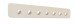 Garderobenleiste >Tilly 3< 7 Haken, in cremeweiß, Metall - 70x10x3cm (BxHxT)