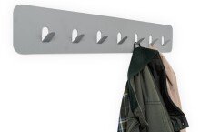 Garderobenleiste >Tilly 3< 7 Haken, in grau, Metall...