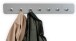 Garderobenleiste >Tilly 3< 7 Haken, in grau, Metall - 70x10x3cm (LxHxT)