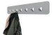 Garderobenleiste >Tilly 3< 7 Haken, in grau, Metall - 70x10x3cm (LxHxT)