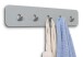 Garderobenleiste >Tilly 2< 5 Haken, in grau, Metall - 50x10x3cm (BxHxT)