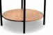 Beistelltisch >Pina 1< Ablageboden, Artisaneiche Dekor, MDF + Metall - 45x52cm (HxD)
