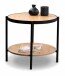 Beistelltisch >Pina 1< Ablageboden, Artisaneiche Dekor, MDF + Metall - 45x52cm (HxD)