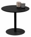 Beistelltisch >Ida 1< runde Form, in Esche Dekor schwarz, Metall+ MDF - 43x48cm (HxD)