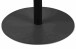 Beistelltisch >Ida 1< runde Form, in Esche Dekor schwarz, Metall+ MDF - 43x48cm (HxD)