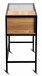 Konsolentisch >Mandurah 4< Schublade, Ablage, in Dekor Eiche / schwarz - 100x40x75 (BxHxT)
