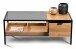 Couchtisch >Mandurah 2< Schublade, Ablage, Eiche Dekor, Metall + MDF - 110x42x55cm (BxHxT)
