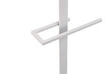 Herrendiener >Lukas< Hosen und Bügelhalter, weiß, Metall - 45x112x21cm (BxHxT)