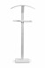 Herrendiener >Lukas< Hosen und Bügelhalter, weiß, Metall - 45x112x21cm (BxHxT)