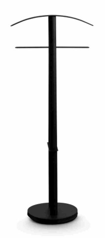Herrendiener >Herrendiener Tobi< Hosen- und Bügelhalter, schwarz, Metall - 45x113x28cm (BxHxT)
