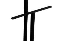 Herrendiener >Herrendiener Tobi< Hosen- und Bügelhalter, schwarz, Metall - 45x113x28cm (BxHxT)