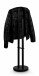 Herrendiener >Herrendiener Tobi< Hosen- und Bügelhalter, schwarz, Metall - 45x113x28cm (BxHxT)