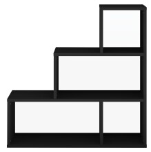 Stufenregal >Partition< 4 Fächer, in anthrazit matt - 120x122x40 (BxHxT)