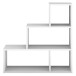 Stufenregal >Partition< in weiß matt, Holzwerkstoff Dekor - 120x122x40cm (BxHxT)