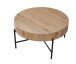 Couchtisch >Antonia< in Artisan Eiche Dekor, schwarz, MDF, Metall - 42x80 (HxD)