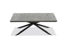 Couchtisch >Irina< in Beton, schwarz, MDF, Metall -...