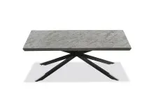 Couchtisch >Irina< in Beton, schwarz, MDF, Metall -...
