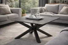 Couchtisch >Janin< in grau, schwarz, Keramik,...