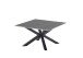 Couchtisch >Janin< in grau, schwarz, Keramik, Metall - 80x45x80cm (BxHxT)
