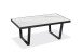 Couchtisch >Jordan< in weiß, schwarz, MDF, Metall - 110x43x60cm (BxHxT)