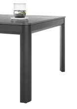 Couchtisch >Lenni< in schwarz, Keramik, Metall - 120x45x70cm (BxHxT)