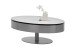 Couchtisch >Sinisa< in weiß, anthrazit, Keramik, Metall - 110x42x70cm (BxHxT)