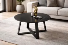 Couchtisch >Tanea< in schwarz, Keramik, Metall -...