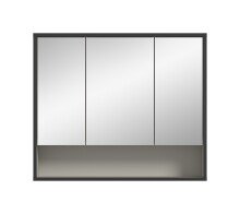 Badezimmerspiegelschrank >Bagno< in kaschmir Dekor - 80x68x19cm (BxHxT)