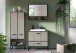 Badezimmer-Set >Bagno< (3-teilig) inkl. Waschbecken, in kaschmir Dekor - 154x192x48cm (BxHxT)