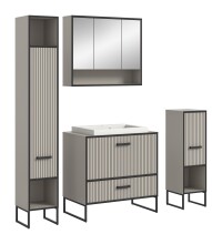 Badezimmer-Set >Bagno< inkl. Waschbecken, in...