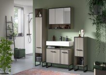 Badezimmer-Set >Bagno< inkl. Waschbecken, in...