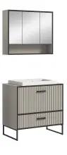 Badezimmer-Set >Bagno< (2-teilig) inkl....