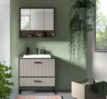 Badezimmer-Set >Bagno< (2-teilig) inkl....