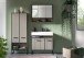 Badezimmer-Set >Bagno< (3teilig) in kaschmir Dekor - 154x192x36cm (BxHxT)