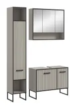 Badezimmer-Set >Bagno< (3-teilig) in kaschmir Dekor...