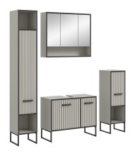 Badezimmer-Set >Bagno< (4-teilig) in kaschmir Dekor...