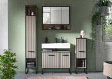 Badezimmer-Set >Bagno< (4-teilig) in kaschmir Dekor...