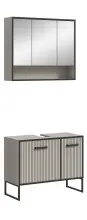 Badezimmer-Set >Bagno< (2-teilig) in kaschmir Dekor...